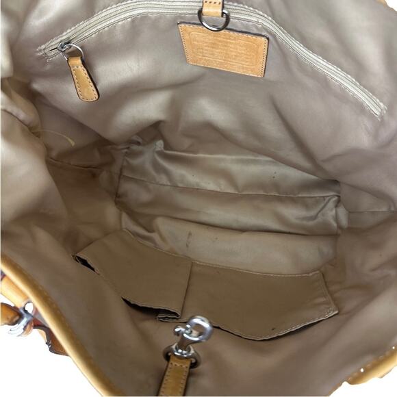 COACH Color Block Shoulder Tote Bag - Picture 8 of 13